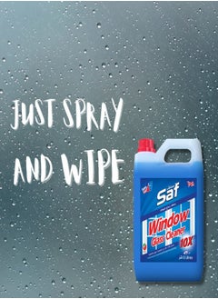 SAF SAF Window & Glass Cleaner 5L, Blue - Professional-Strength Glass Cleaning Solution for Crystal-Clear Results  - Image 4