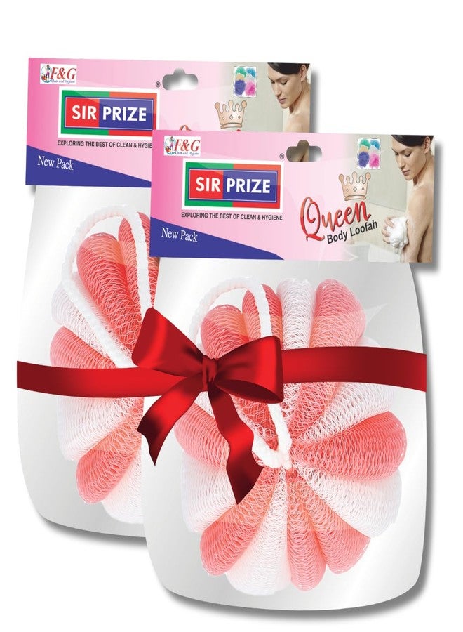 Sir Prize Loofah Body Washer for Mens and Womens Mesh Net Soft Multiple Layers Skin Friendly Round Scrubber Dirt Removal Fresh Bathing Experience Pack of 2 - Image 1