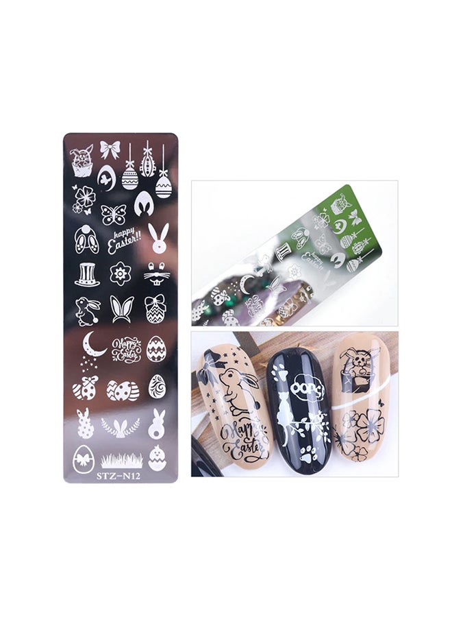 brunson Nail Stamping Plates Nail Art Stamping Stamper Scraper Tool for Professional Manicure and Pedicure Perfect Stencil for Beautiful Nail Designs in Salons and at Home Nail Art Templates