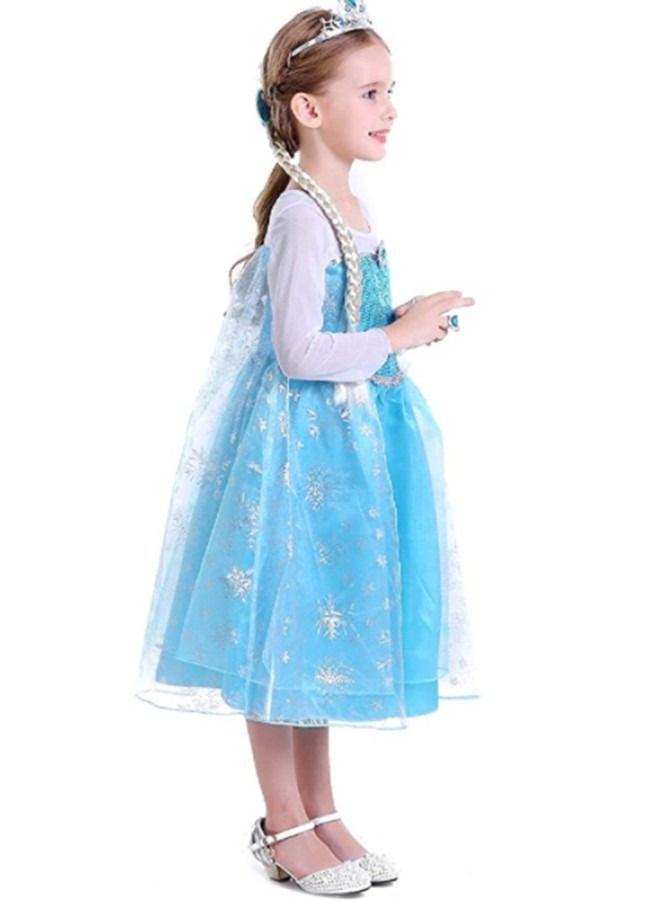 ISank Little Girls Princess Costume Cosplay Dress up for Birthday Party with Accessories  - Image 2