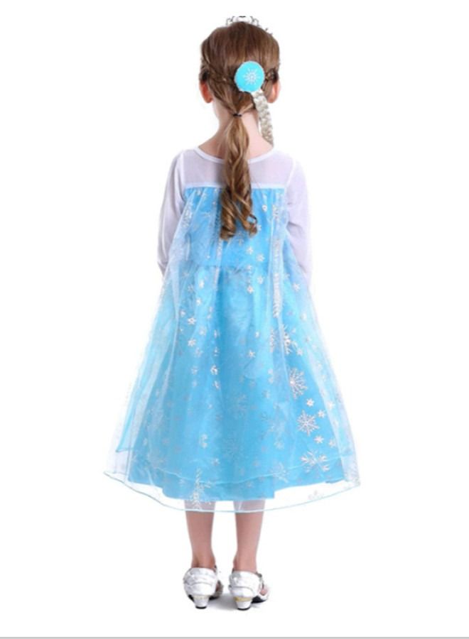 ISank Little Girls Princess Costume Cosplay Dress up for Birthday Party with Accessories  - Image 3