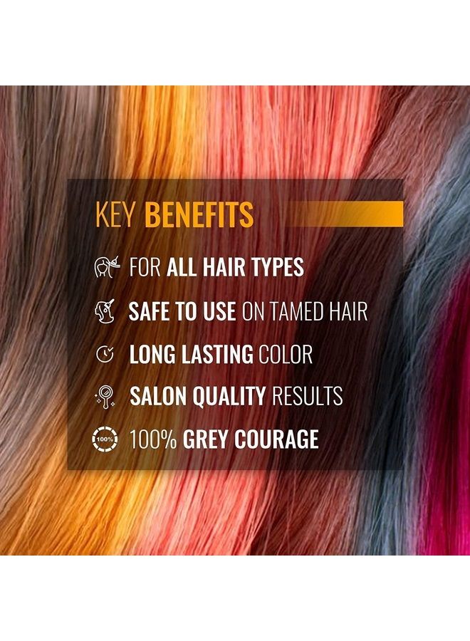 GK Hair أنبوب كريم تلوين الشعر جلوبال كيراتين بروفيشنال (3.4 أونصة سائلة/100 مل) ألوان مغذية ومنظفة لتصفيف الشعر، صبغة طبيعية شبه دائمة عالية الأداء تدوم طويلاً  - Image 4