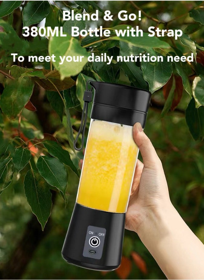 380ML Personal Size Portable Juice Blender Wireless Smoothie Blender Juicer, Rechargeable Smoothie Maker with Bottle Cleaning Brush, 40s Powerful Blending Baby Food Machine - pzsku/ZA8212902C1D4CA0041B9Z/45/_/1715746614/4ed9275b-ed7a-4334-9fee-b0e735e456a0