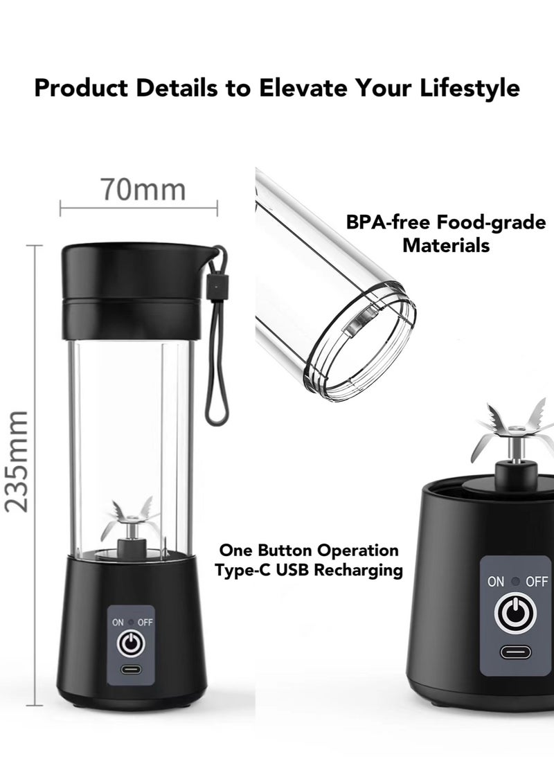 380ML Personal Size Portable Juice Blender Wireless Smoothie Blender Juicer, Rechargeable Smoothie Maker with Bottle Cleaning Brush, 40s Powerful Blending Baby Food Machine - pzsku/ZA8212902C1D4CA0041B9Z/45/_/1715746644/e16377a3-663d-46a6-9c1a-309f6e2cfbfc