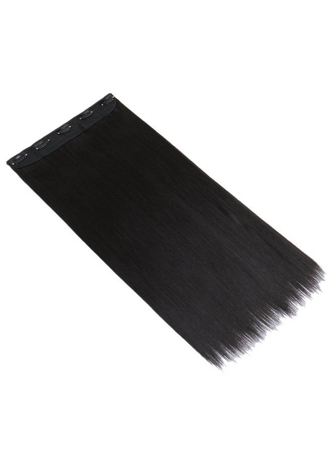 S-noilite Elegant 30(76Cm) Longest Straight Natural Black 34 Full Head One Piece 5 Clips Clip In Hair Extensions - Image 4