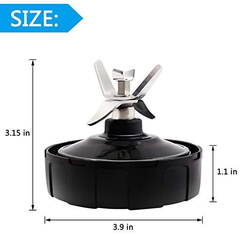 AxPower 2 PACKS 7 FINS Extractor Blades Replacement Part Bottom Blade for Ninja Blender for Nutri Ninja Auto iQ BL642 NN102 BL682 BL2013 and More - Image 5