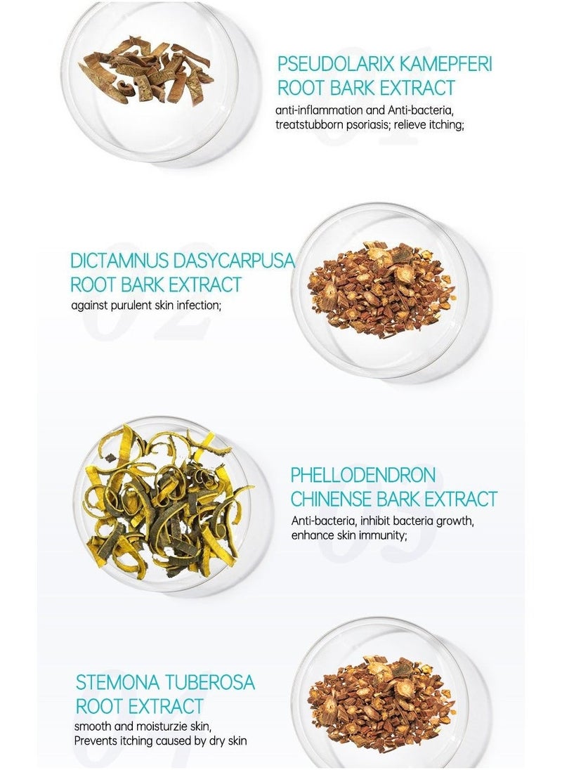 JoyPretty Psoriasis Relief Cream , Anti-Bacterial Moisturizer for Scaly Skin & Redness â Natural Herbal Cream for Eczema, Dermatitis, Psoriasis, and Vitiligo â Unisex (20g) - Image 5