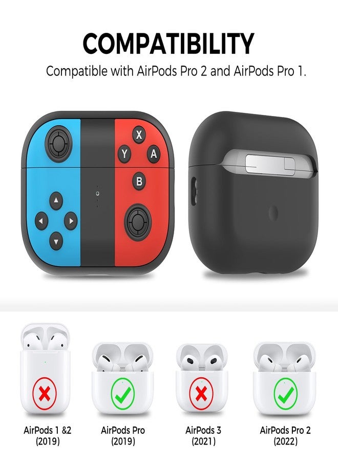 TRONWIN Silicone Airpods Pro 2 Case Protective Cover Skin Gamepad Design for Airpods Pro 2022 - Image 2