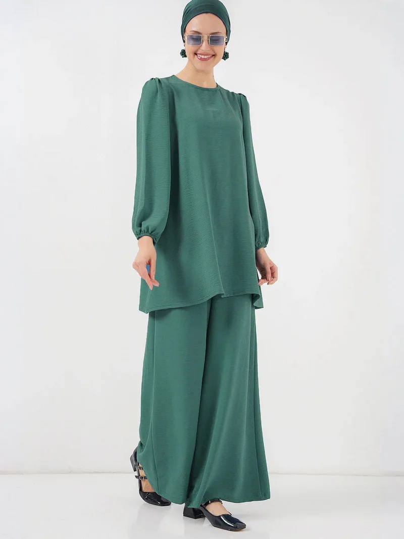 BIG DART BDART Tunic & Wide Leg Pants Two-Piece Coord Set