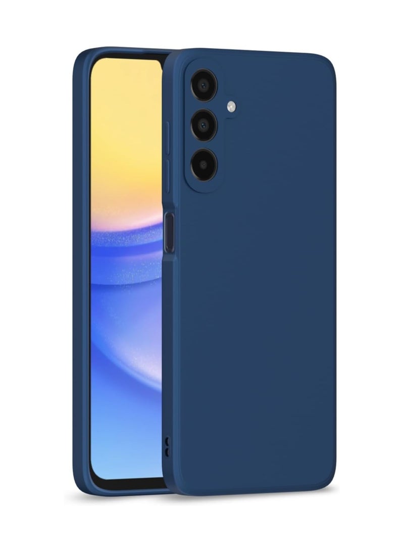 Case for Samsung Galaxy A26 5G Liquid Gel Rubber Bumper Case with Soft Microfiber Lining Cushion Slim Shockproof Protective with Camera Protection Cover for Samsung Galaxy A26 2025 (Blue) - Image 1