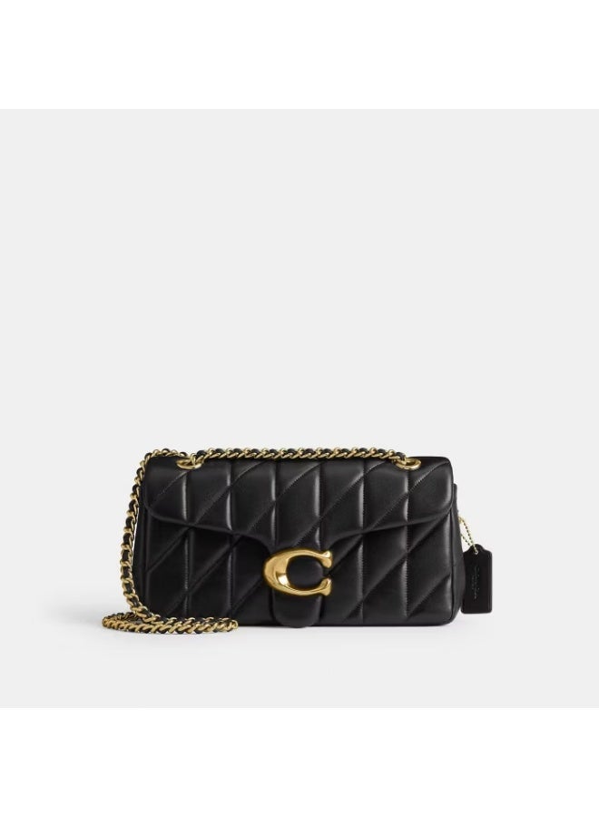 coachoutlet Quilted Leather Shoulder Bag with Signature Gold C Turnlock & Chain Strap - Luxurious Designer Handbag for Women, Perfect for Everyday - Tabby 20 - Image 1