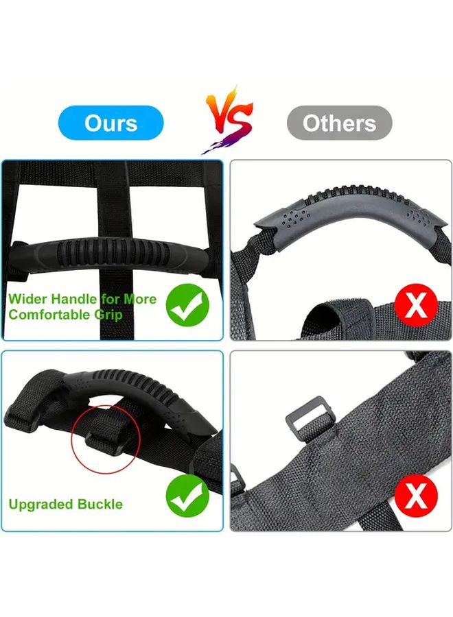 Universal Adjustable Black Shoulder Strap And Wheel Carrying Strap 2pcs Set For Bike And Electric Scooter - Image 5
