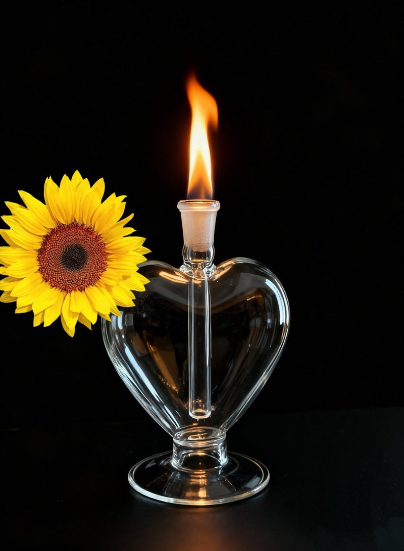 شيانغ مي زجاجة مصباح زيتي زجاجية ممتازة مقاومة للحرارة مصنوعة من مادة البورسليكات عالية الجودة للاستخدام طويل الأمد (لون عشوائي) - Image 2