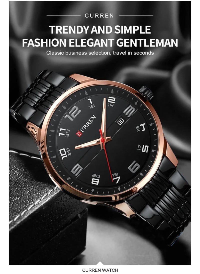 CURREN CURREN 8411 Original Brand Stainless Steel Band Wrist Watch For Men  - Image 3