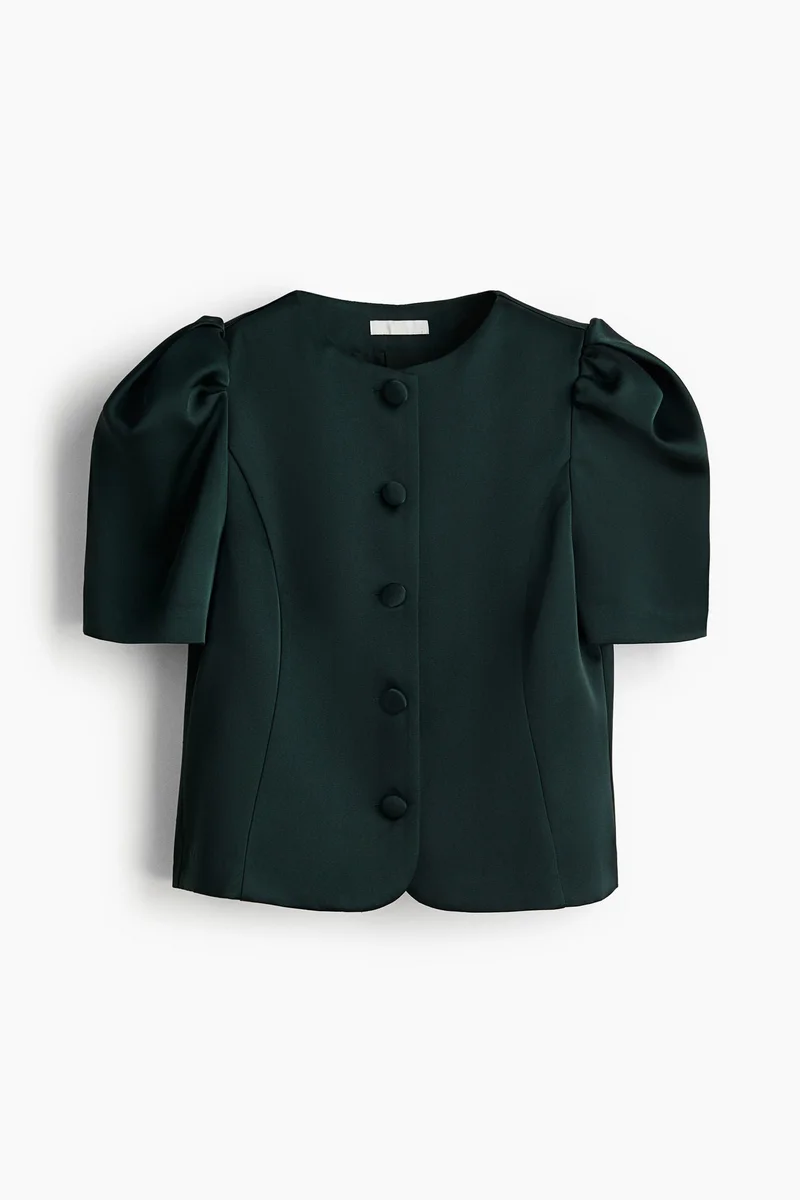 H&M Puff-sleeved blouse