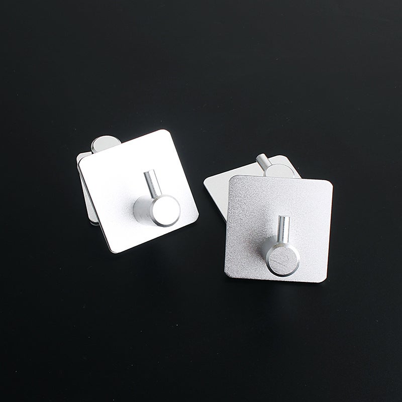 Space Aluminum Bathroom Clothes Hook Single Hook Door Metal Seamless Hook Kitchen Bathroom Hook - Image 3