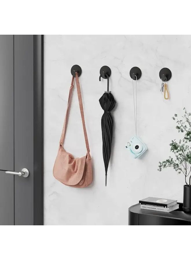 Heavy Duty Adhesive Bathroom Hooks 4pcs No Drilling Damage Free Removal Space Saving Storage - Image 4