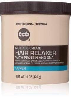 TCB TCB No Base Hair Relaxer Creme, Super, 15 Ounce 