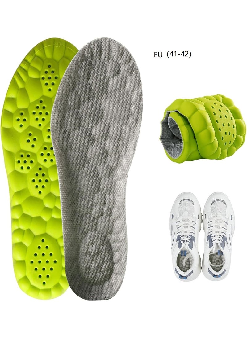 Height-Increasing Insoles for  Men & Women  Wowen-4D Cloud Technology Insoles Super Soft and Comfortable Elevator Insoles Memory Foam Heel Lift Pads, 2.5cm Heel Lift，（EU 41-42） - Image 1