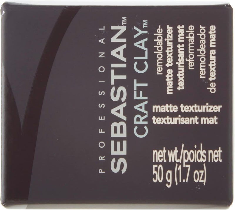 SEBASTIAN Craft Clay Matte Texturizer Cream 52ML - Unisex Hair Styling Product - Image 2
