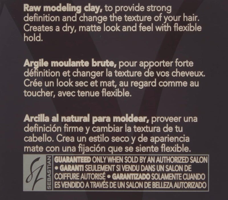 SEBASTIAN Craft Clay Matte Texturizer Cream 52ML - Unisex Hair Styling Product - Image 3