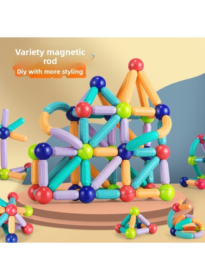 Variety Magnetic Stick Children's Educational Toys Magnetic Sheet Large Particle Boys And Girls Baby Assembled Building Blocks Magnet Wholesale-Color:36 Particles Color Box  - Image 4