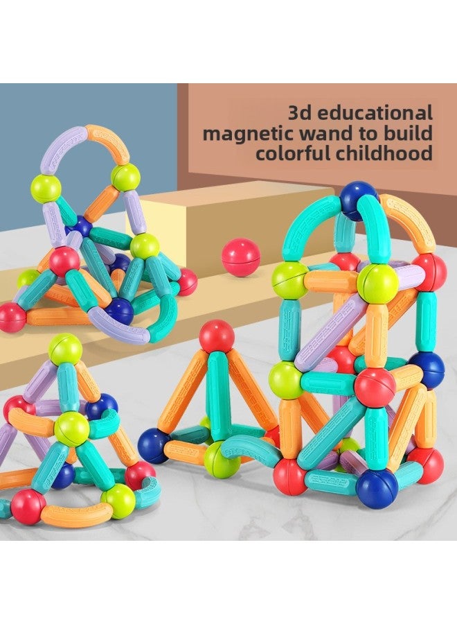 Variety Magnetic Stick Children's Educational Toys Magnetic Sheet Large Particle Boys And Girls Baby Assembled Building Blocks Magnet Wholesale-Color:36 Particles Color Box  - Image 2