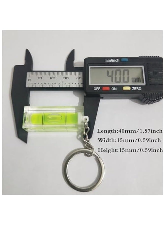 3-Pack Mini Pocket Keychain Spirit Bubble Level Tool 15x15x40mm Layout Measuring Levels - Image 5
