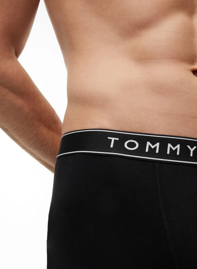 Tommy Hilfiger Black/Black 2-Pack Essential Boxer Briefs for Men | Best Price UAE
