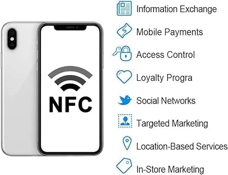 YUKONICS NFC Business Card | NTAG 216 (Storage-888Bytes) | Compatible with Both Android and iPhones for Business Cards and Sharing Contact PVC White Glossy Card (Pack of 10) - Image 5