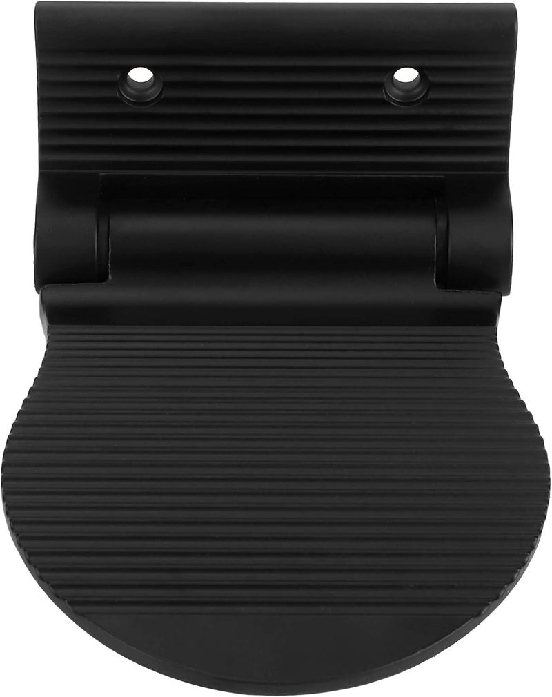 Zopsc Wall Mount Foot Rest, Non Slip Foot Pedal for Shower Bathroom, Space Aluminum Rest for Hallway Entryway, Sturdy for Home (Black) - Image 4