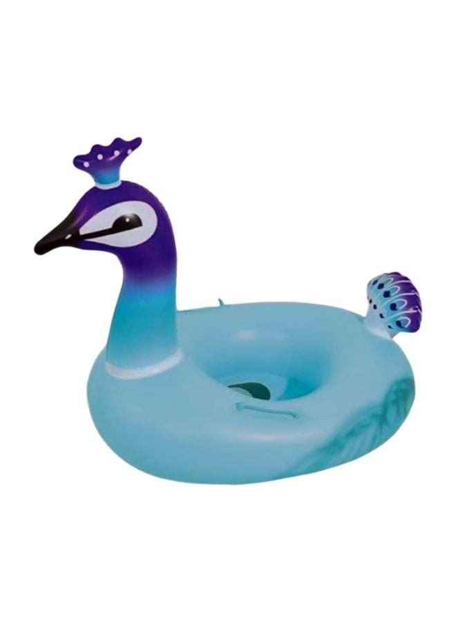 Floating Peacock Holder Pool Swim Ring Water Toys Party Boats Baby Pool Toys Inflatable Swimming Ring for Children 56x47x79cm