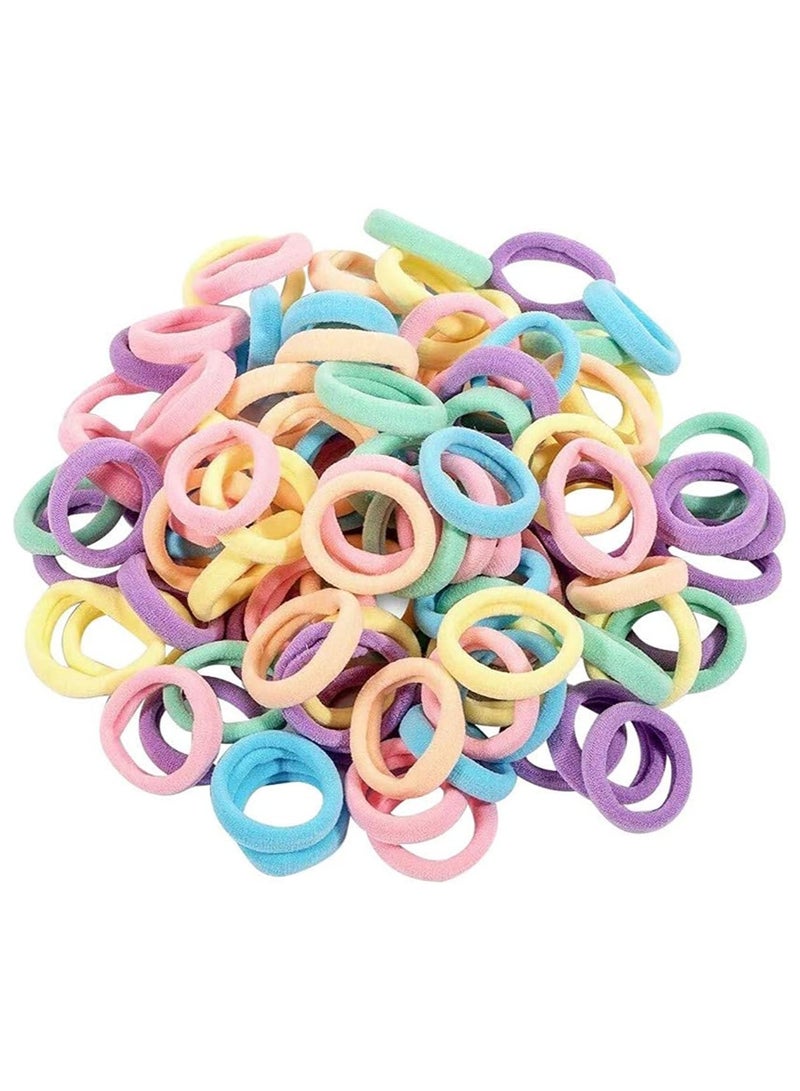 STAR BEJA Elastic Soft Hairband Ponytail Holder, 100 Pieces