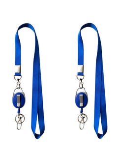 HoAoOo Retractable Badge Reel With Claw Clasp And Clip For Id Card Holders (Blue)  - Image 2
