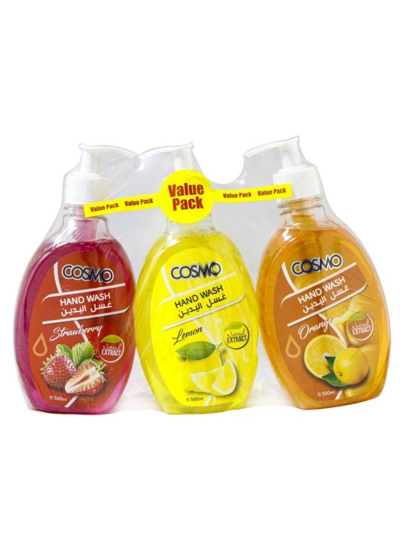 Cosmo Hand Wash Offer Pack 3Pcs
