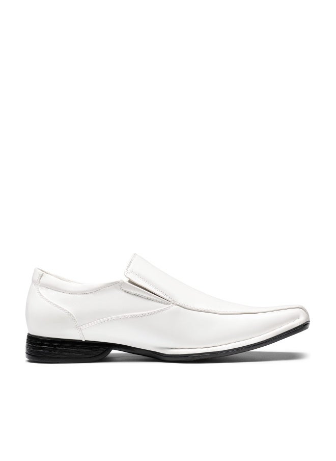 Bruno Marc Men's Classic Dress Loafers Square-Toe Slip-on Shoes,Size 8.5,White,Giorgio-1 - Image 1