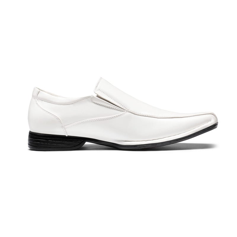 Bruno Marc Men's Classic Dress Loafers Square-Toe Slip-on Shoes,Size 8.5,White,Giorgio-1 - Image 3
