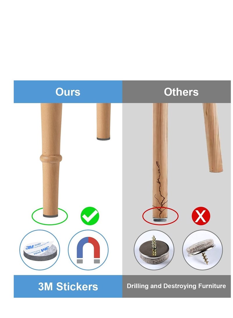 Generic Felt Pad Furniture DIY Pads Strip Roll, Self Adhesive Floor Protector including Heavy Duty Tape for Chair Table  - Image 3