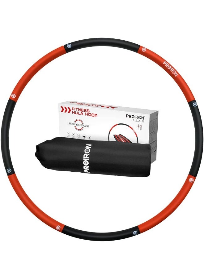 PROIRON PROIRON Weighted Hula Hoop 1.2kg/1.8kg, Fitness Hula Hoops for Adults, Foam Padded Exercise Hula Hoop Detachable 73-98cm  - Image 1