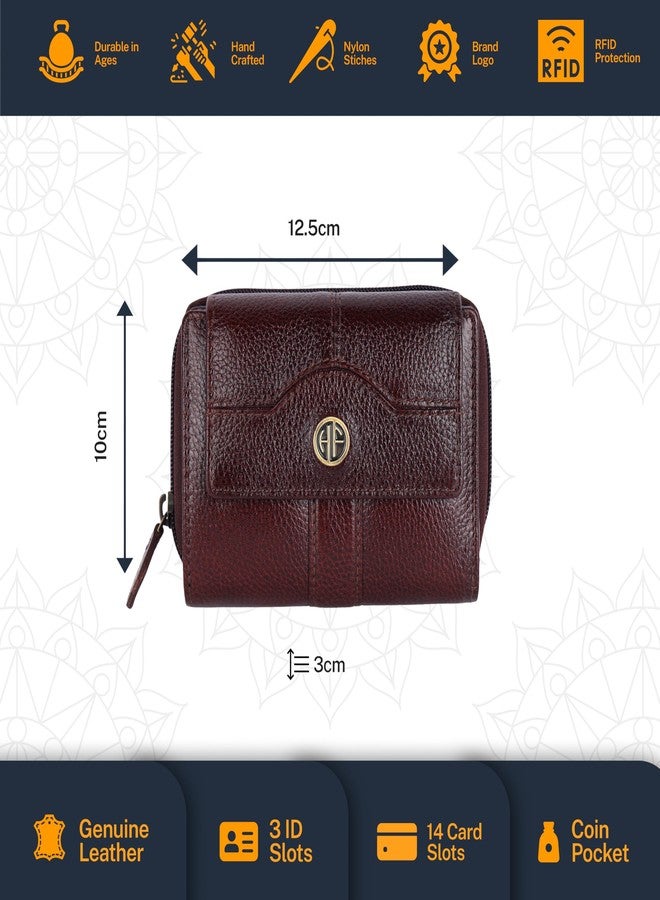 HAMMONDS FLYCATCHER Leather Wallet Combo Gift Set - Marriage Wedding Gifts for Couples Wife Husband - RFID Protected Men's & Ladies Women's Wallets, Multiple Card Slots - Coffee Brown - Image 5
