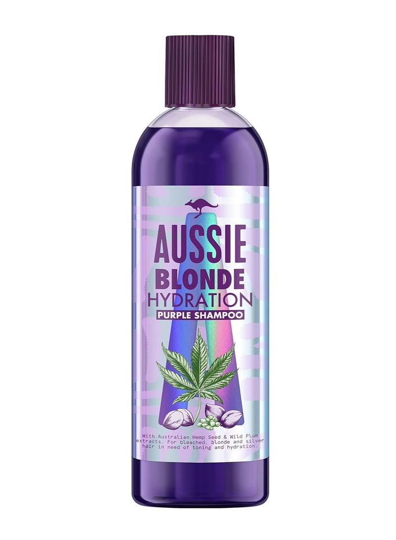 Aussie Blonde Hydration Purple Shampoo 290 ml - Image 1