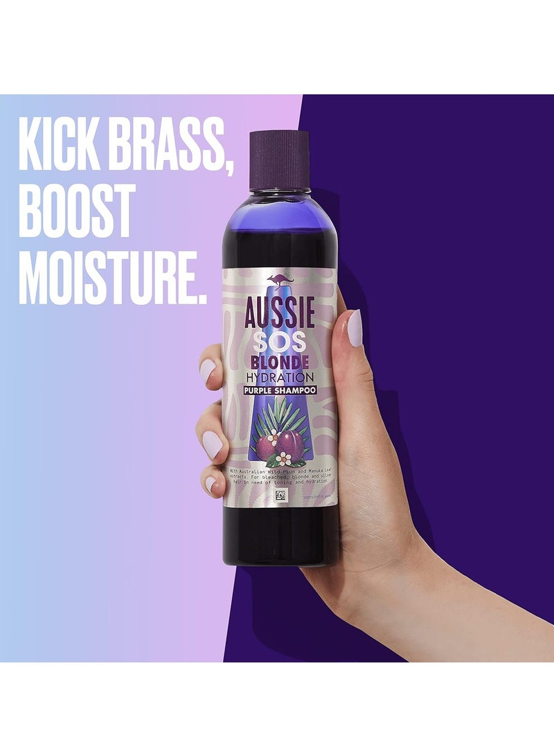 Aussie Blonde Hydration Purple Shampoo 290 ml - Image 2