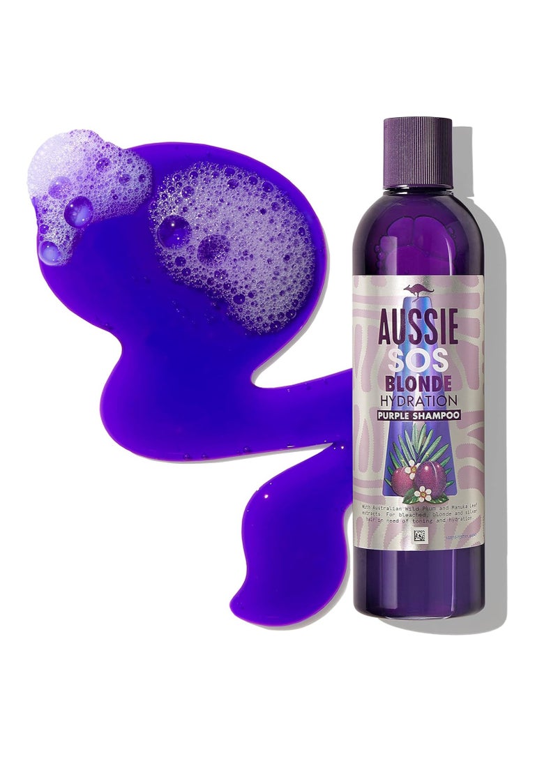 Aussie Blonde Hydration Purple Shampoo 290 ml - Image 3