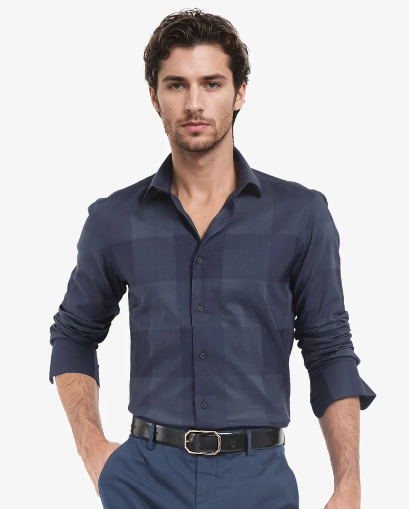 Rare Rabbit Men's Tonal Check Shirt