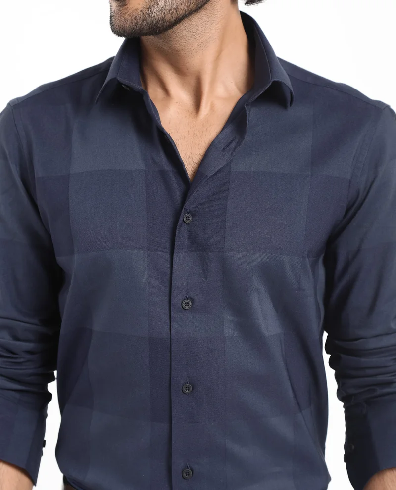 Rare Rabbit Men's Tonal Check Shirt