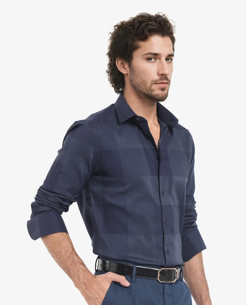Rare Rabbit Men's Tonal Check Shirt