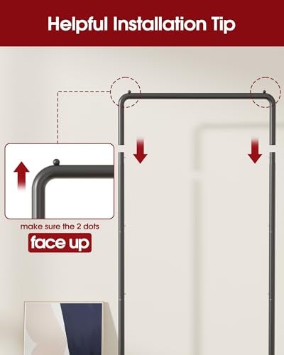 Sakugi Clothes Rack - Clothing Rack with Storage Mesh Shelf & Casters, Heavy-Duty Metal Clothing Rack for Hanging Clothes, Dresses, Coats, Large Load Capacity, Easy Assembly, Black, 28.0"x16.9"x59.0" - Image 4