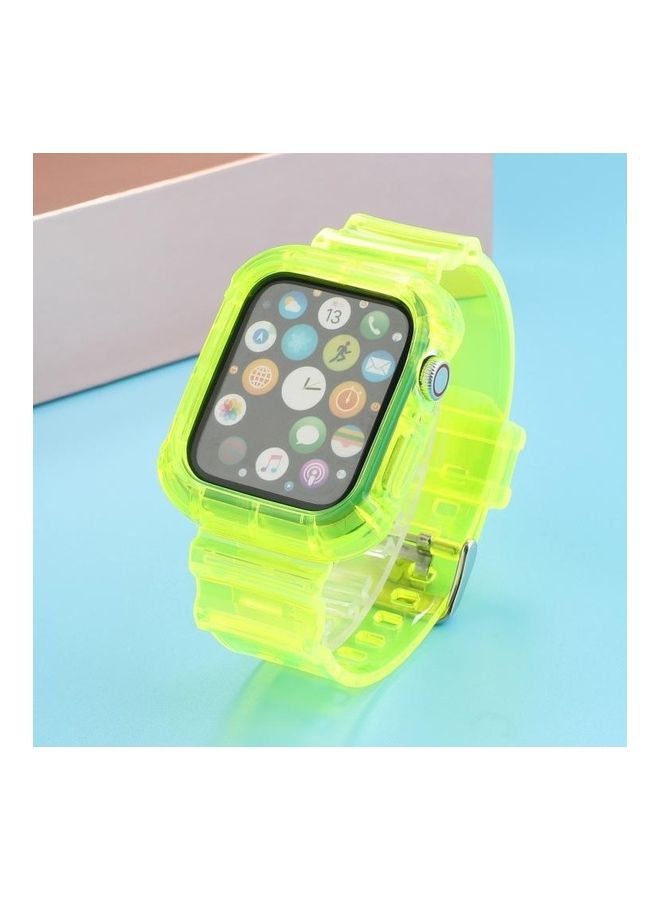 NIBEMINENT Replacement Watchband For Apple Watch Fluorescent Green - Image 2