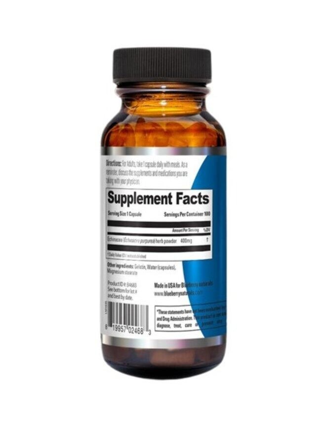 blueberry NATURALS Echinacea 400MG Cap 100's  - Image 2