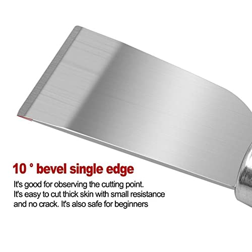CALANDIS® Stainless Steel Blade Leather Edging Working Knife DIY Skiving Leathercraft | - Image 3